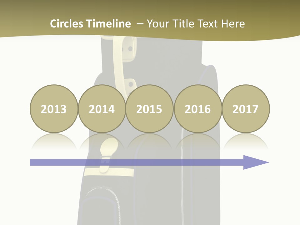 Numbers Goflclub Isolated PowerPoint Template