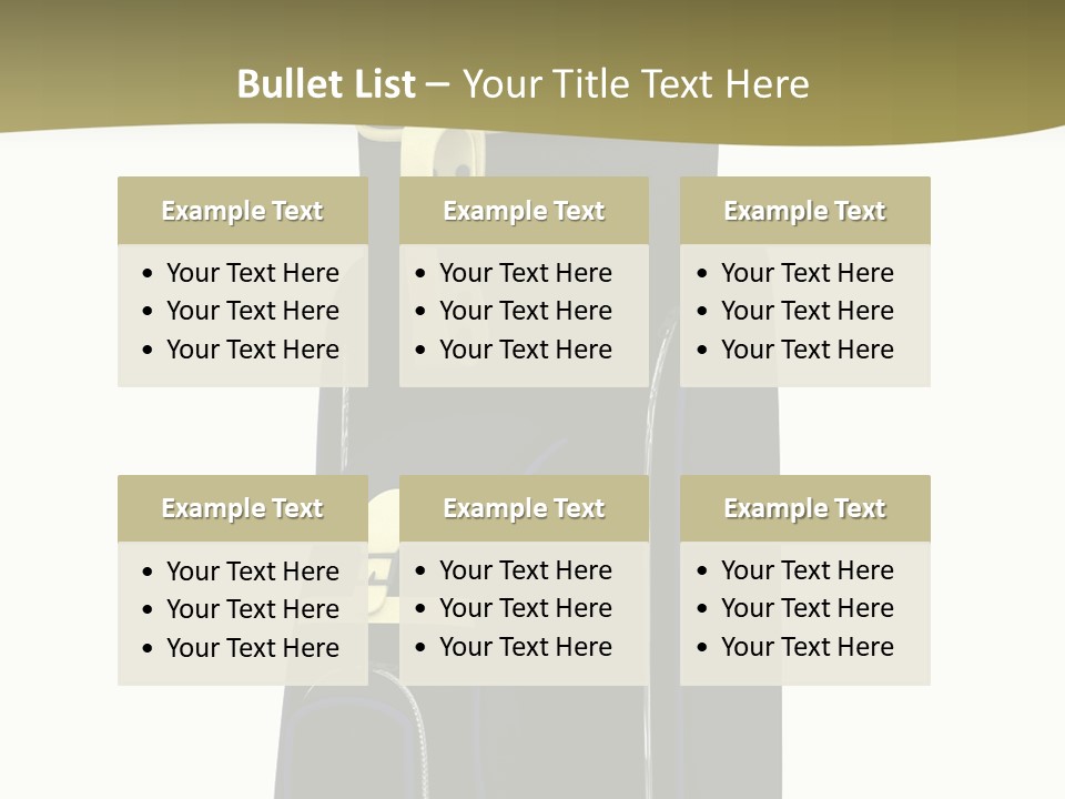 Numbers Goflclub Isolated PowerPoint Template