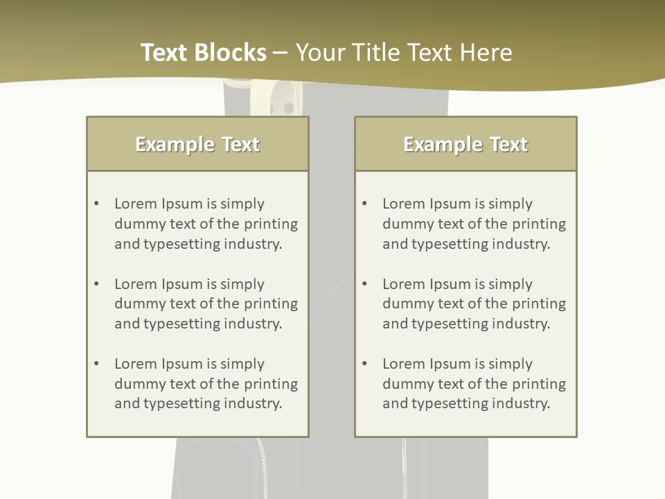 Numbers Goflclub Isolated PowerPoint Template