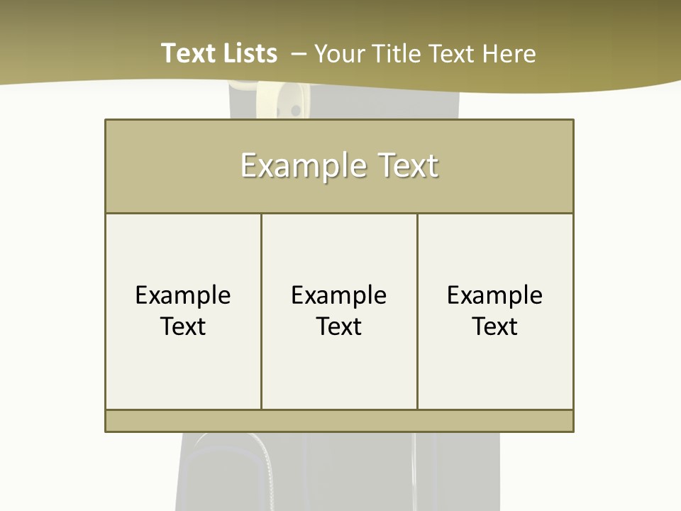 Numbers Goflclub Isolated PowerPoint Template