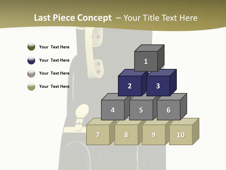 Numbers Goflclub Isolated PowerPoint Template