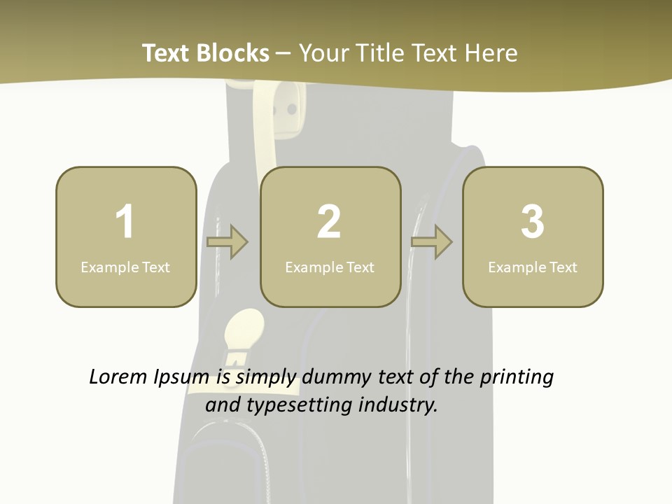 Numbers Goflclub Isolated PowerPoint Template