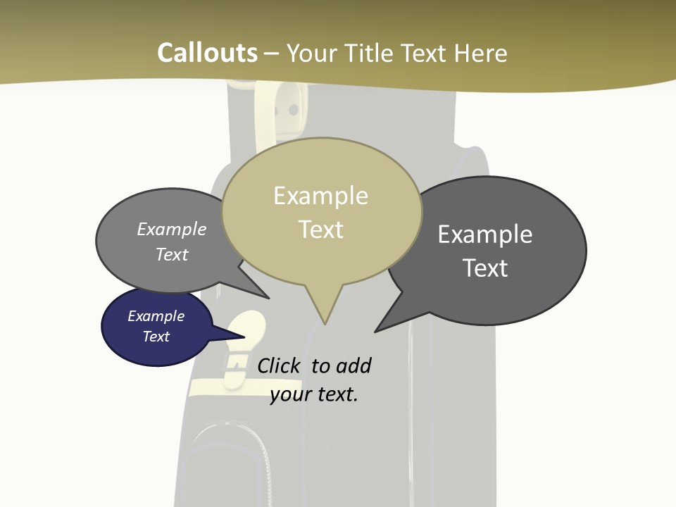 Numbers Goflclub Isolated PowerPoint Template
