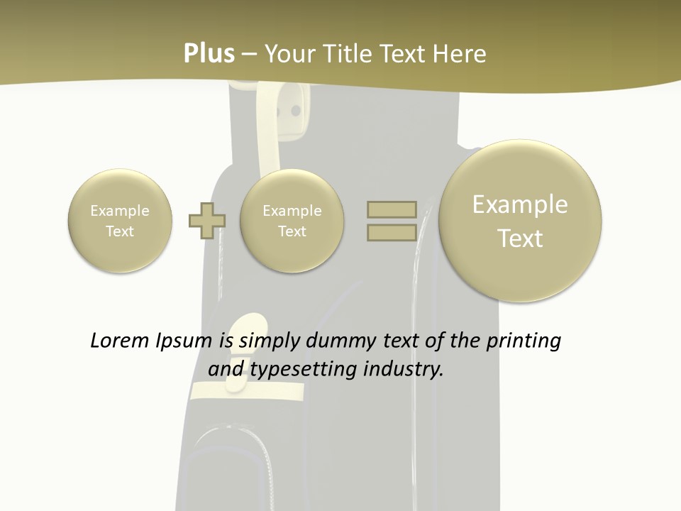 Numbers Goflclub Isolated PowerPoint Template