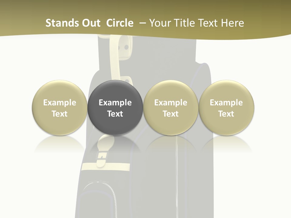 Numbers Goflclub Isolated PowerPoint Template