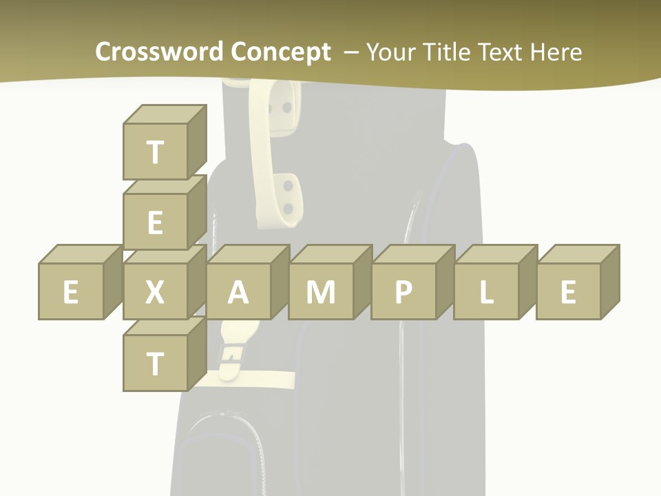 Numbers Goflclub Isolated PowerPoint Template