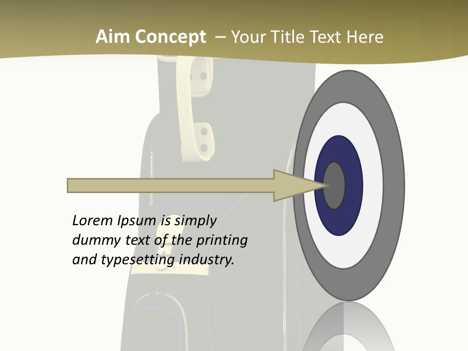 Numbers Goflclub Isolated PowerPoint Template