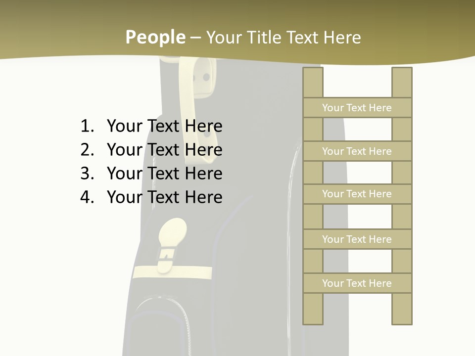 Numbers Goflclub Isolated PowerPoint Template