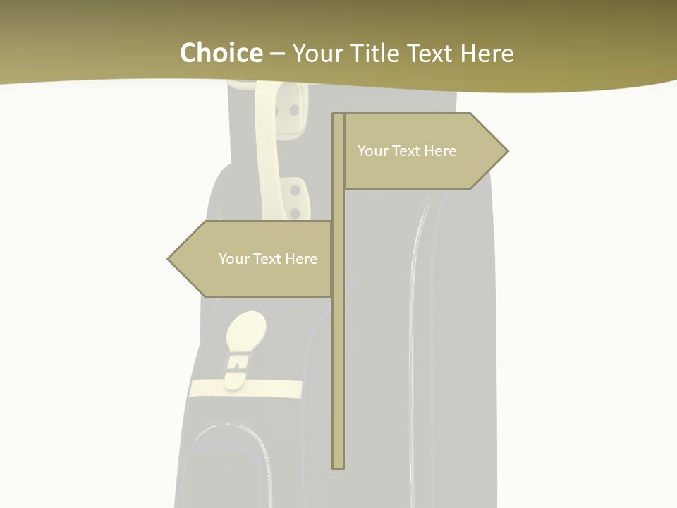 Numbers Goflclub Isolated PowerPoint Template
