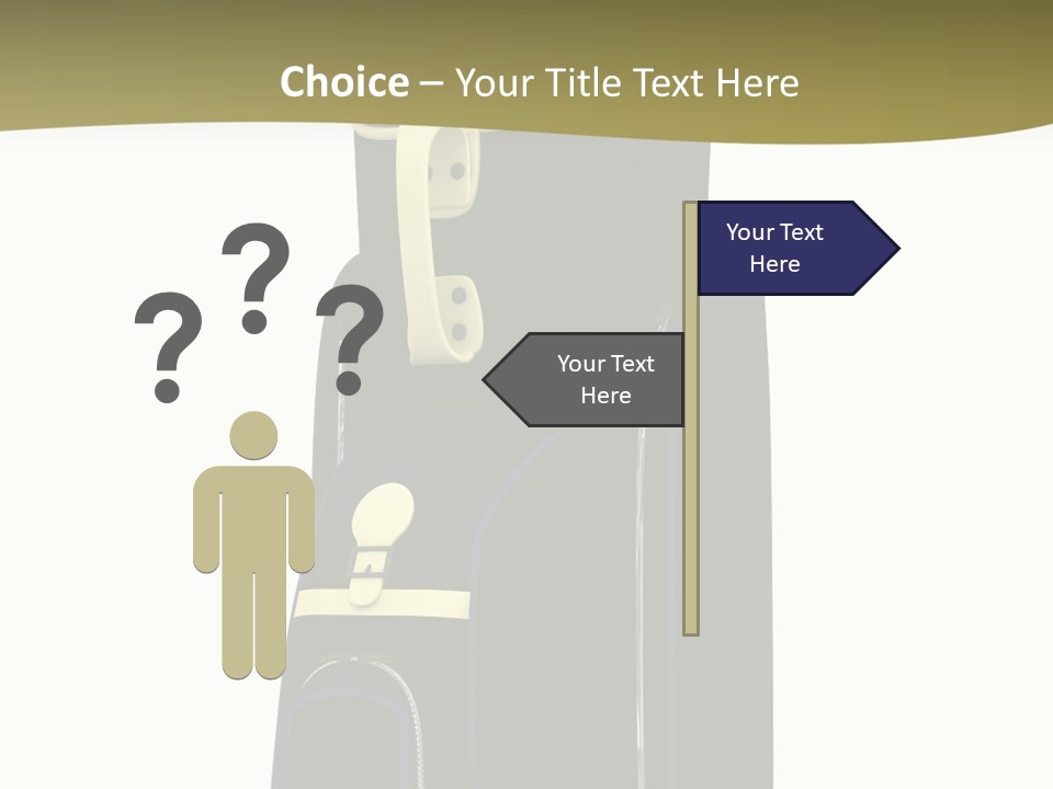Numbers Goflclub Isolated PowerPoint Template