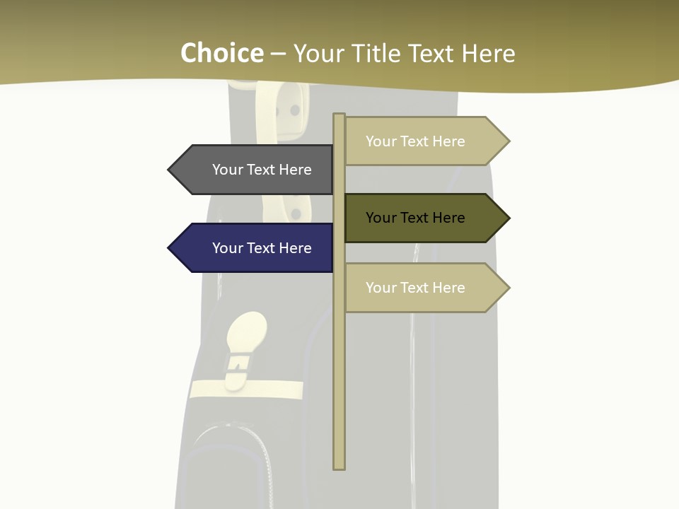 Numbers Goflclub Isolated PowerPoint Template