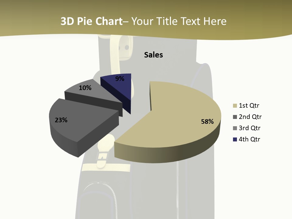 Numbers Goflclub Isolated PowerPoint Template