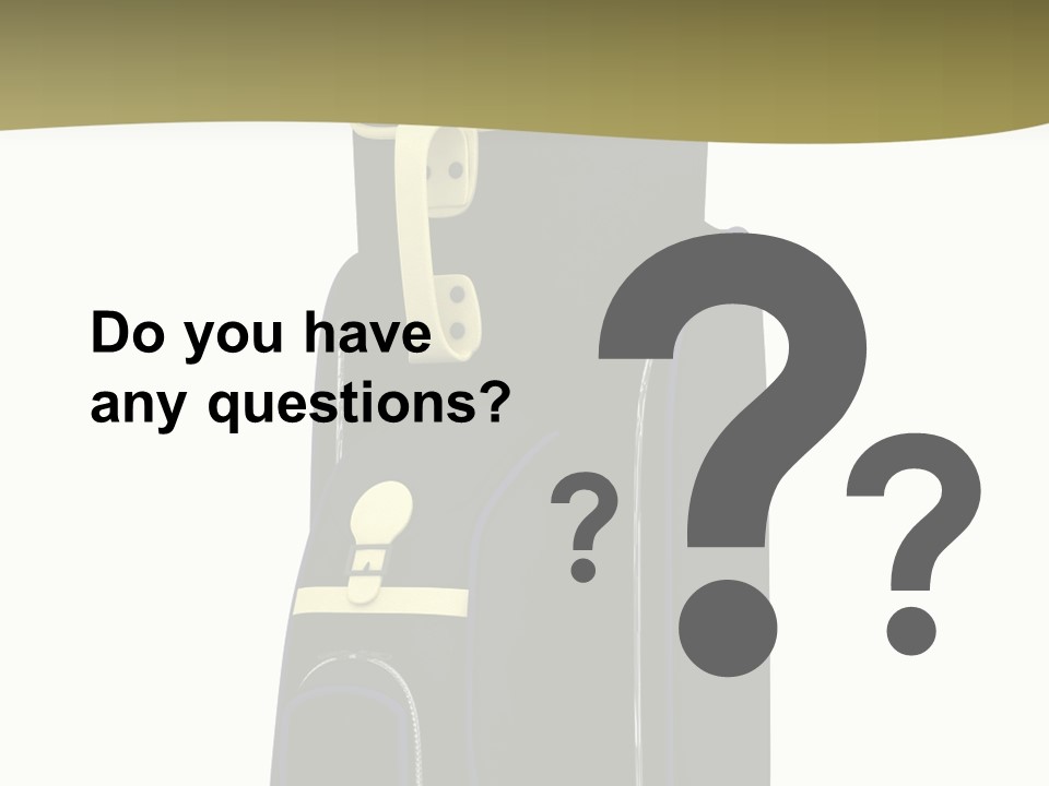 Numbers Goflclub Isolated PowerPoint Template