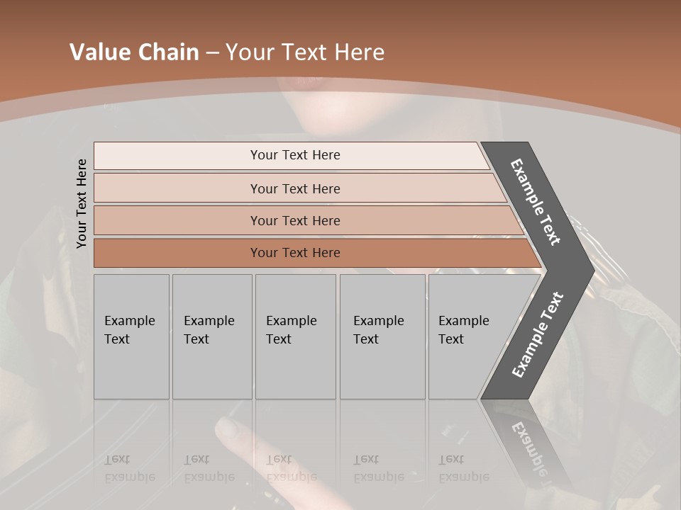 A Woman In A Military Uniform Holding A Machine Gun PowerPoint Template