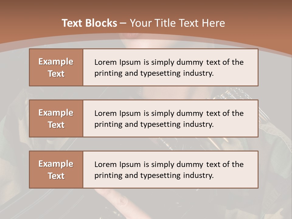 A Woman In A Military Uniform Holding A Machine Gun PowerPoint Template