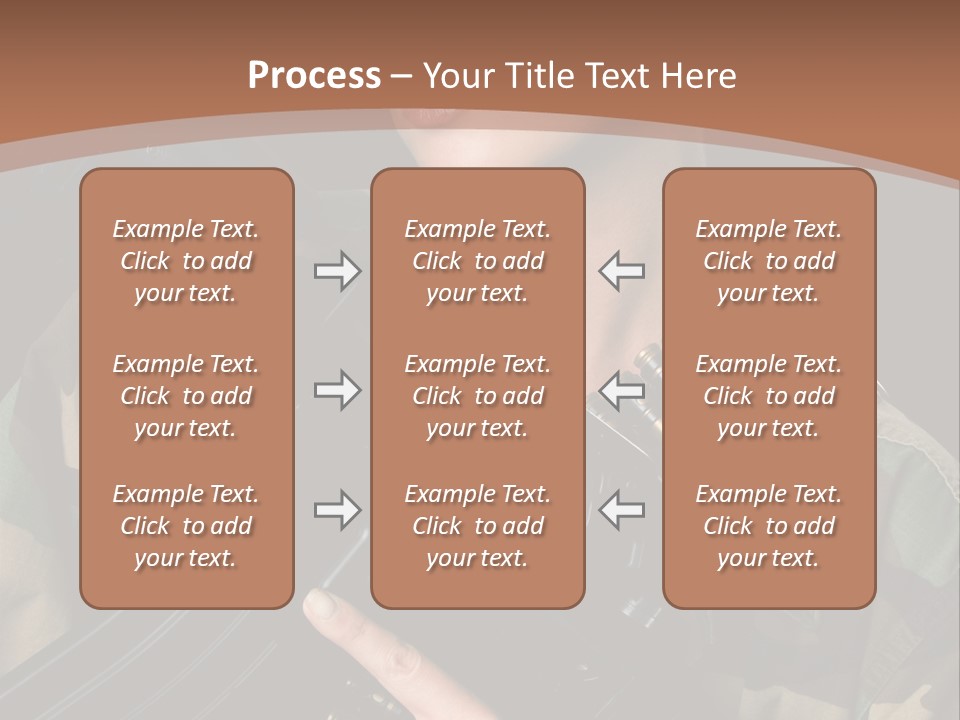 A Woman In A Military Uniform Holding A Machine Gun PowerPoint Template