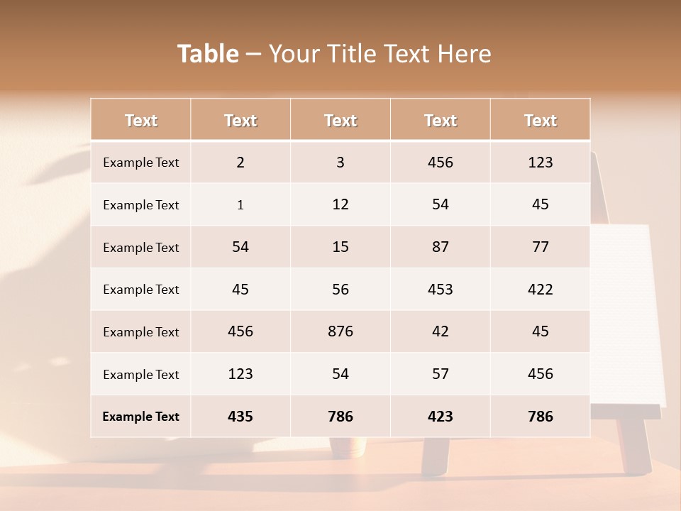 A Wooden Easel With A White Board On It PowerPoint Template