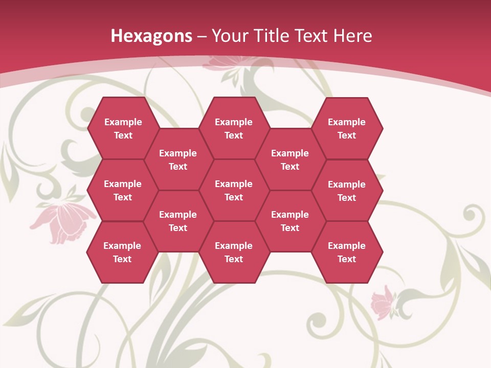 A Red And Green Floral Powerpoint Presentation PowerPoint Template