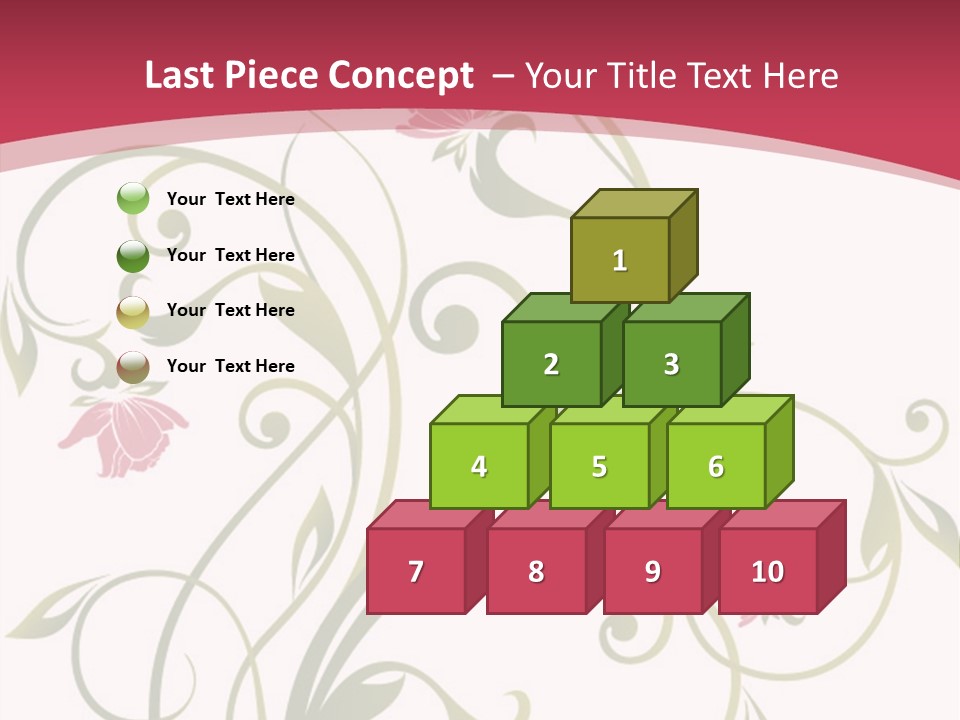 A Red And Green Floral Powerpoint Presentation PowerPoint Template