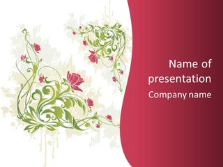 Nature Modern Leaf PowerPoint Template