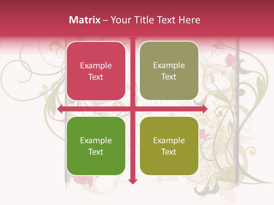 Scroll Paint Ornament PowerPoint Template