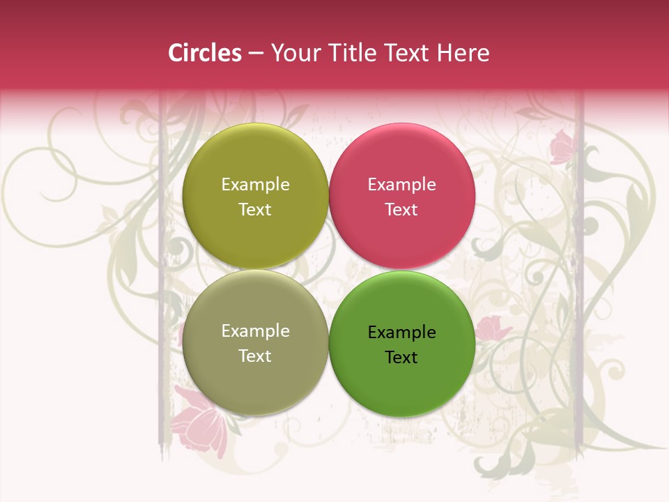 Scroll Paint Ornament PowerPoint Template