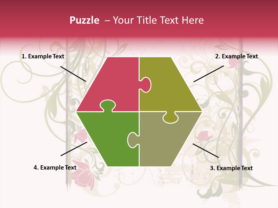 Scroll Paint Ornament PowerPoint Template