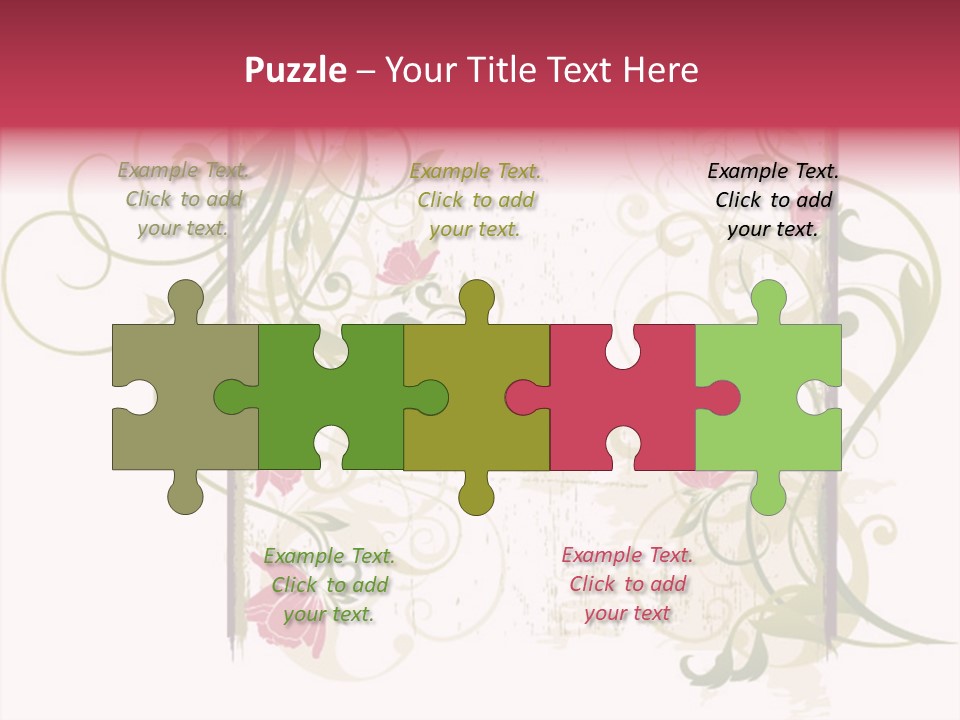 Scroll Paint Ornament PowerPoint Template