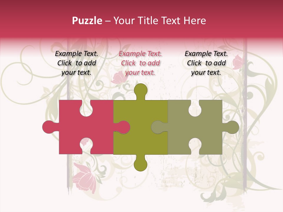 Scroll Paint Ornament PowerPoint Template