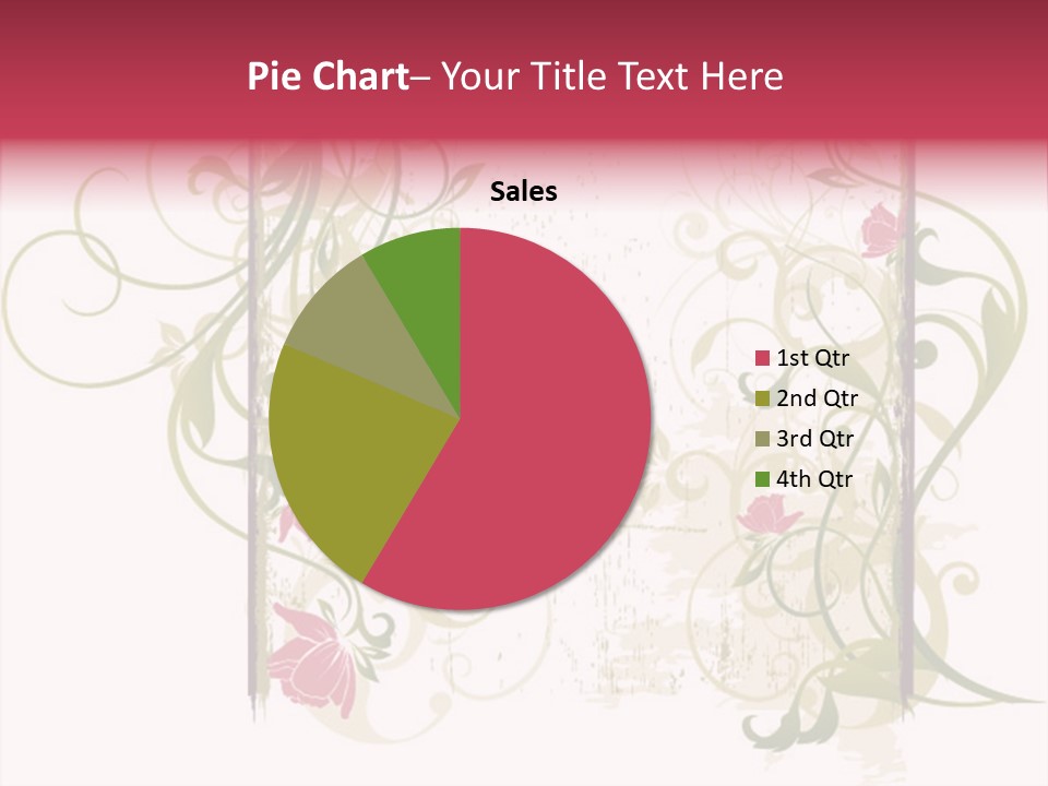 Scroll Paint Ornament PowerPoint Template