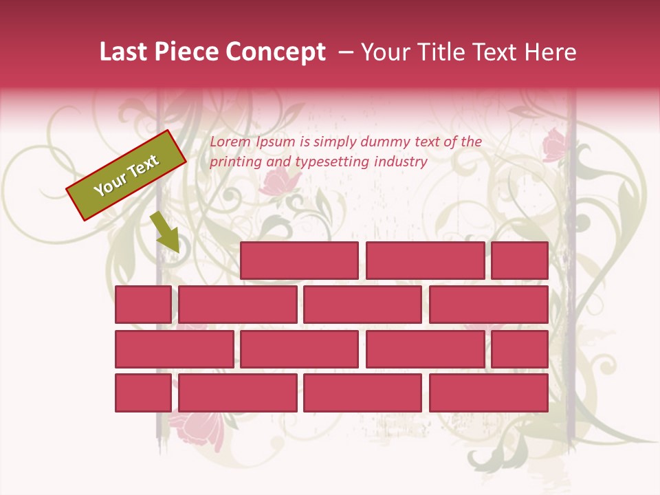 Scroll Paint Ornament PowerPoint Template