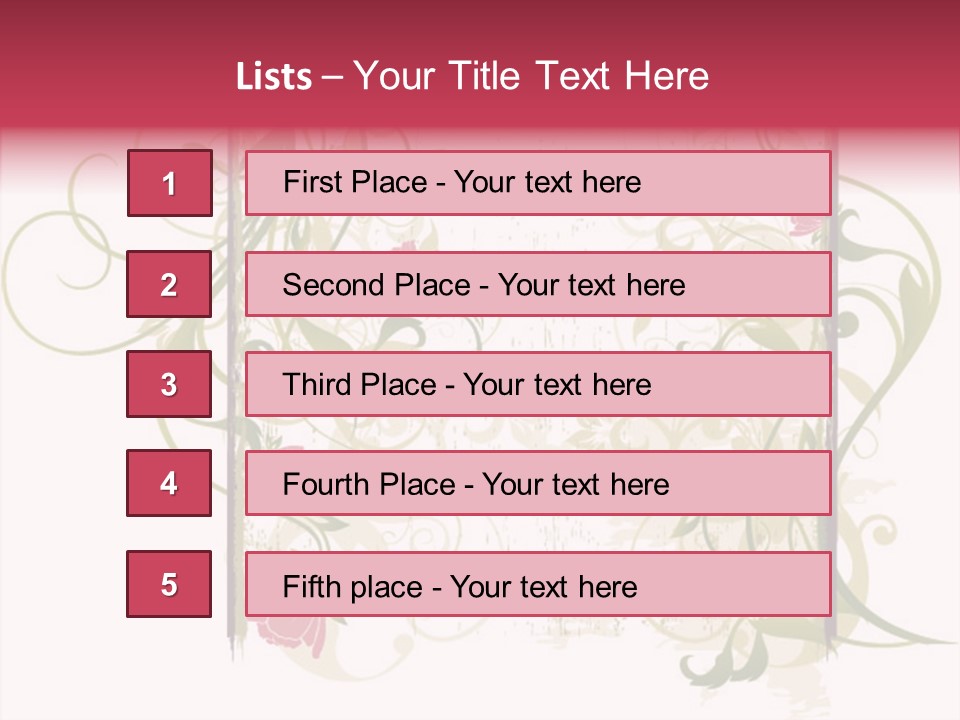 Scroll Paint Ornament PowerPoint Template