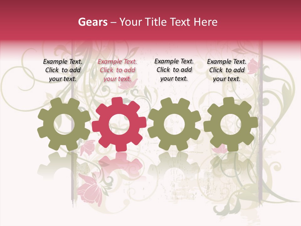 Scroll Paint Ornament PowerPoint Template