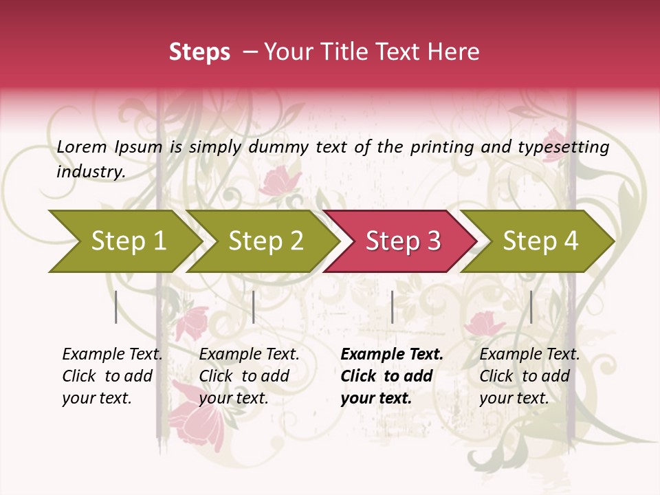 Scroll Paint Ornament PowerPoint Template