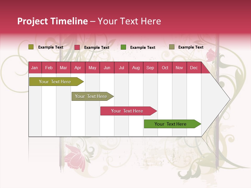Scroll Paint Ornament PowerPoint Template