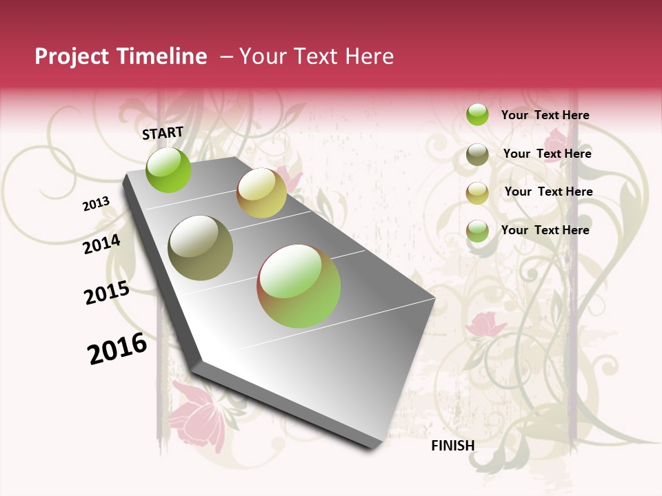 Scroll Paint Ornament PowerPoint Template