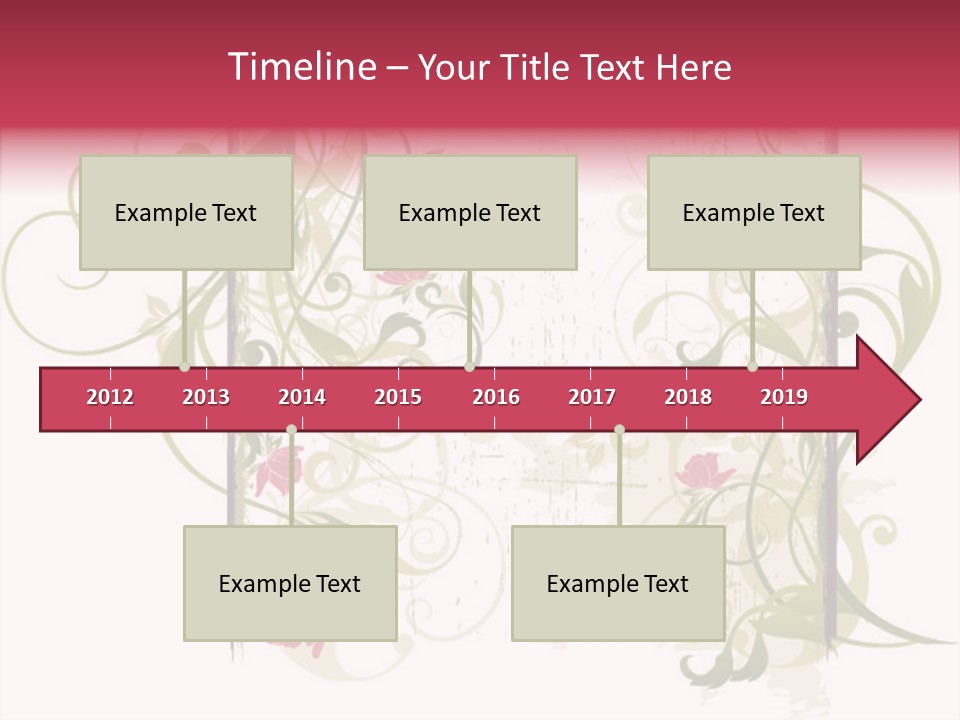 Scroll Paint Ornament PowerPoint Template