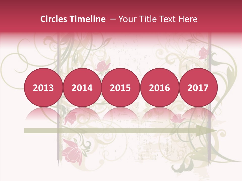 Scroll Paint Ornament PowerPoint Template