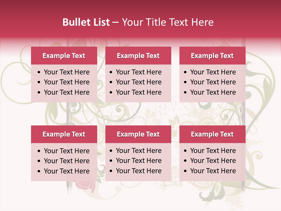 Scroll Paint Ornament PowerPoint Template