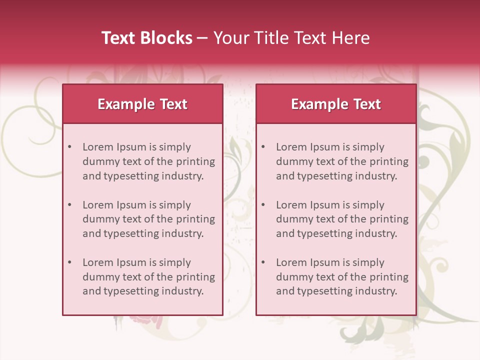 Scroll Paint Ornament PowerPoint Template