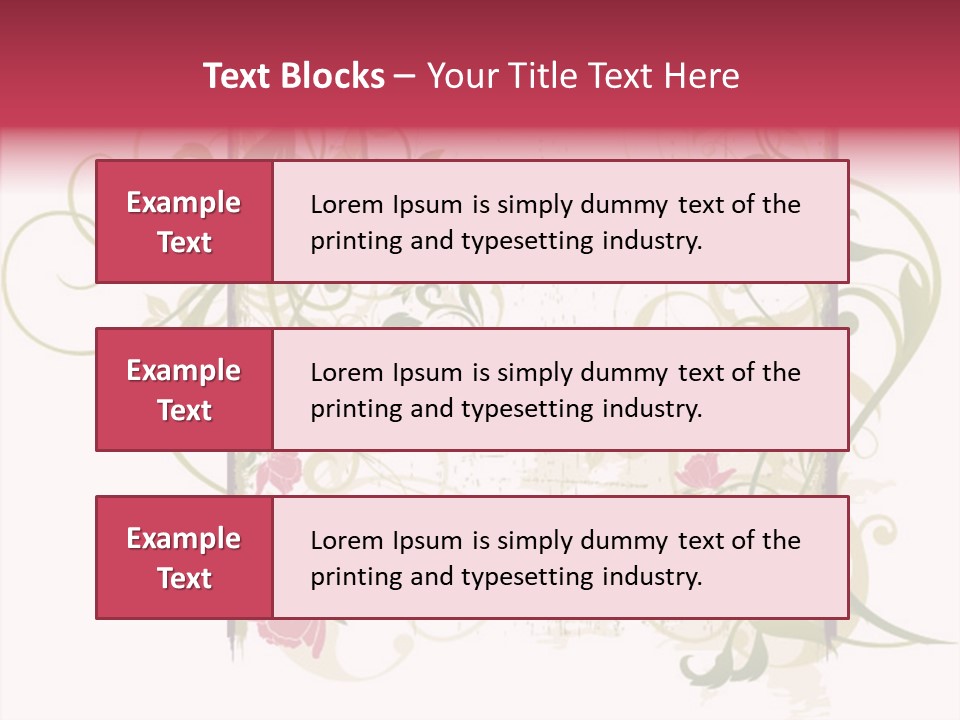 Scroll Paint Ornament PowerPoint Template