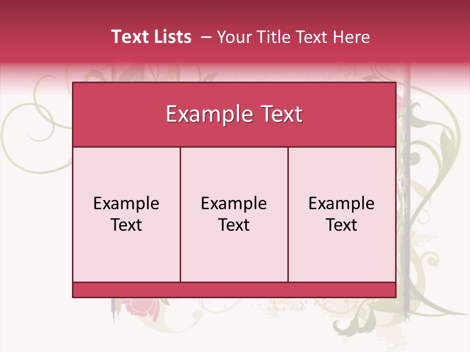 Scroll Paint Ornament PowerPoint Template