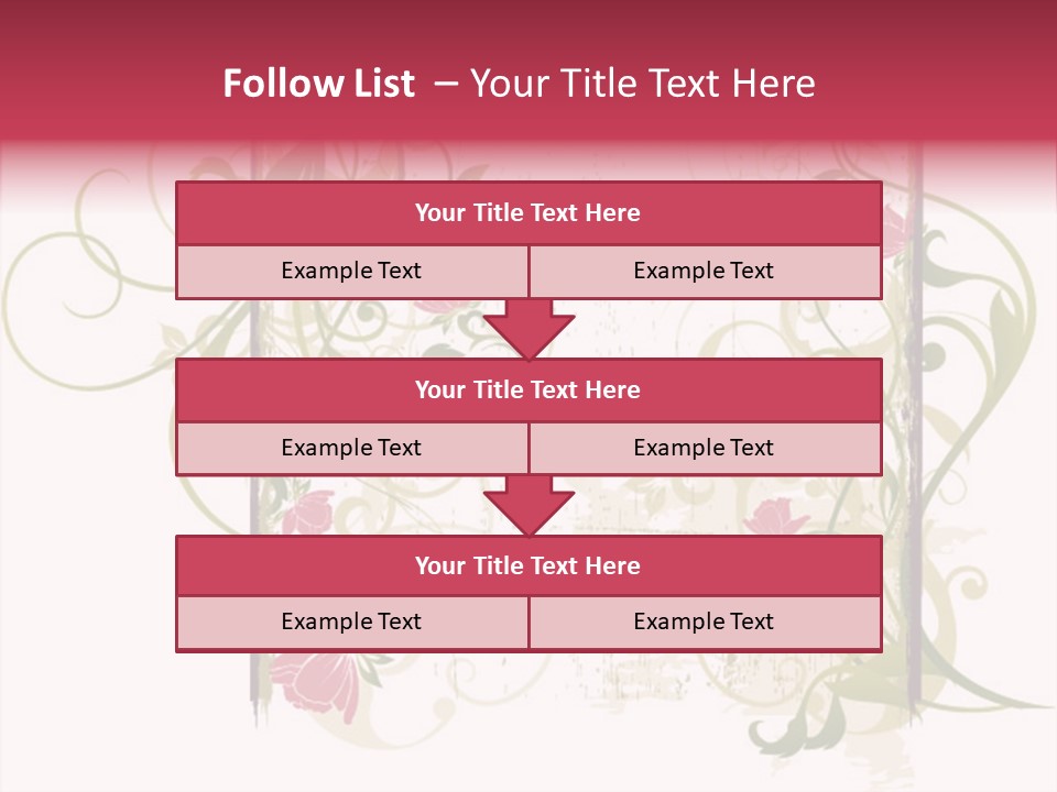 Scroll Paint Ornament PowerPoint Template