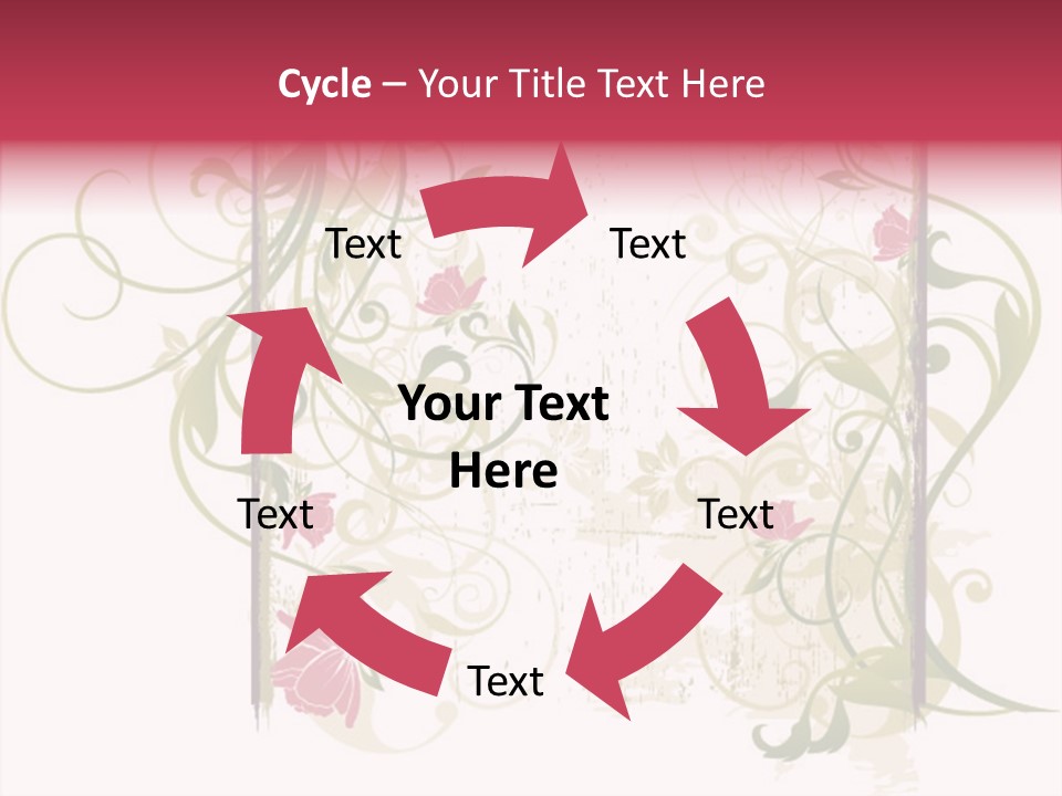 Scroll Paint Ornament PowerPoint Template