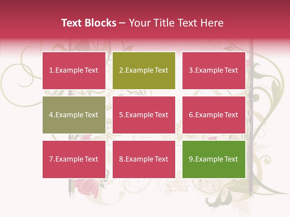 Scroll Paint Ornament PowerPoint Template