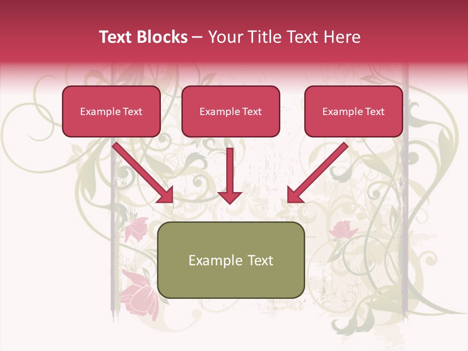 Scroll Paint Ornament PowerPoint Template
