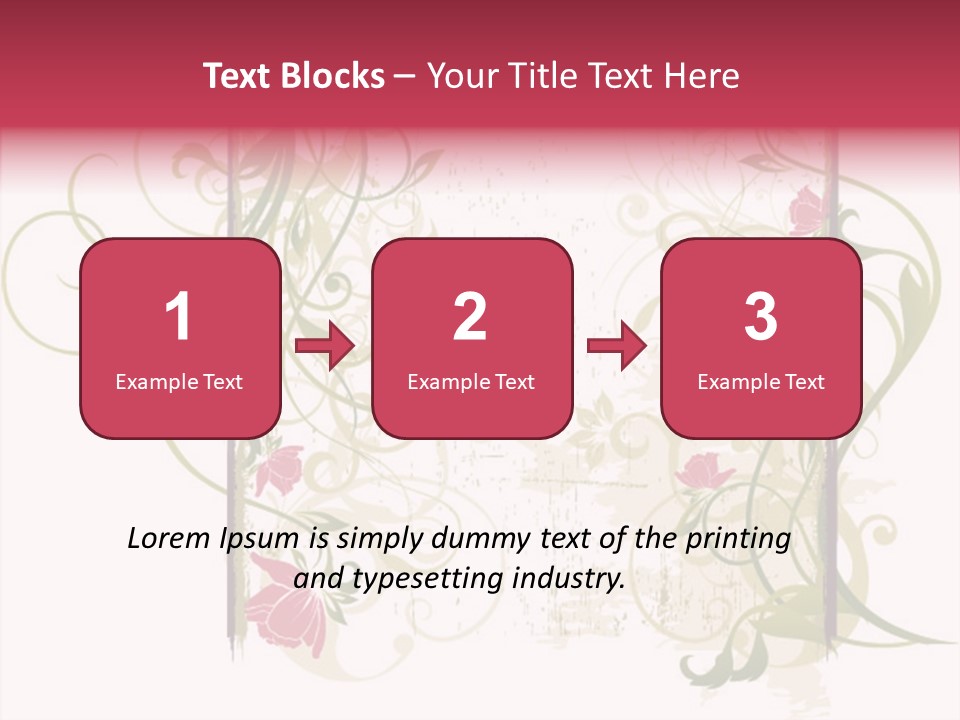 Scroll Paint Ornament PowerPoint Template