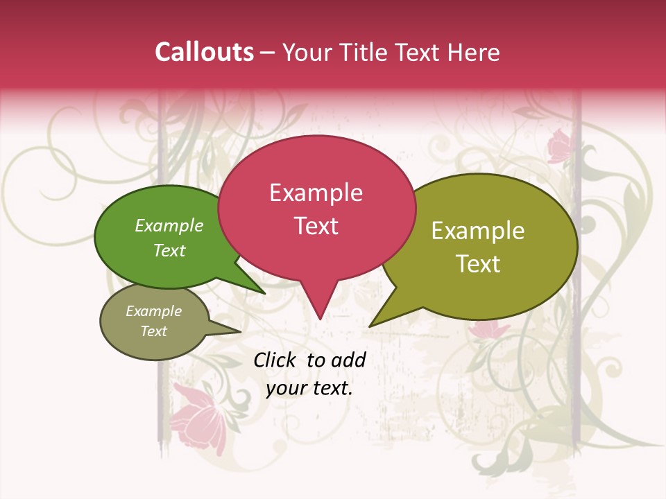 Scroll Paint Ornament PowerPoint Template