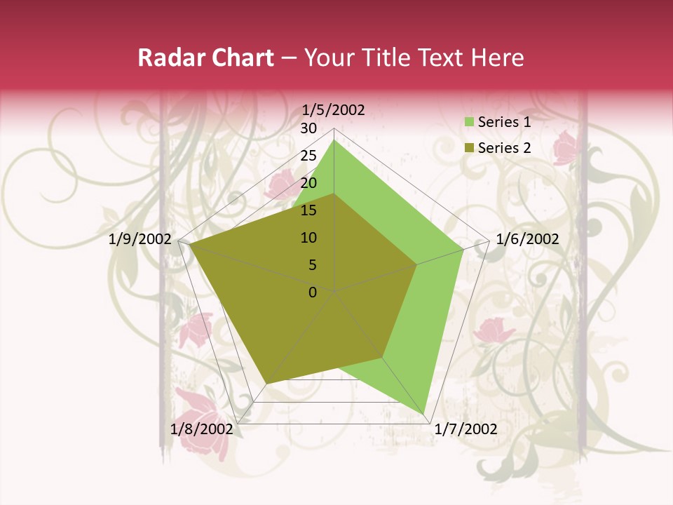 Scroll Paint Ornament PowerPoint Template