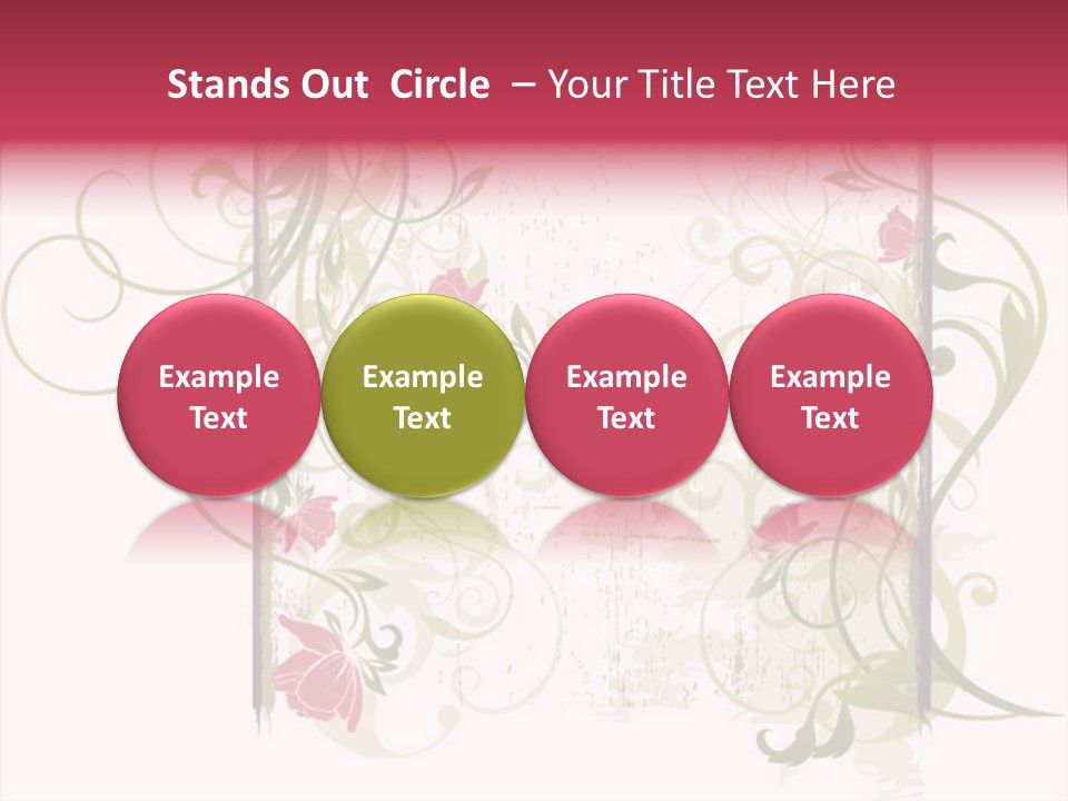 Scroll Paint Ornament PowerPoint Template